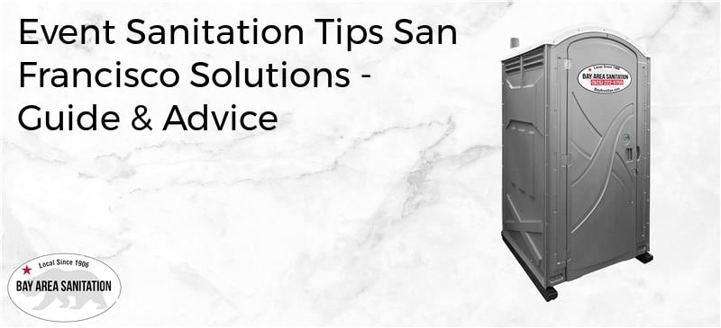 event sanitation tips San Francisco