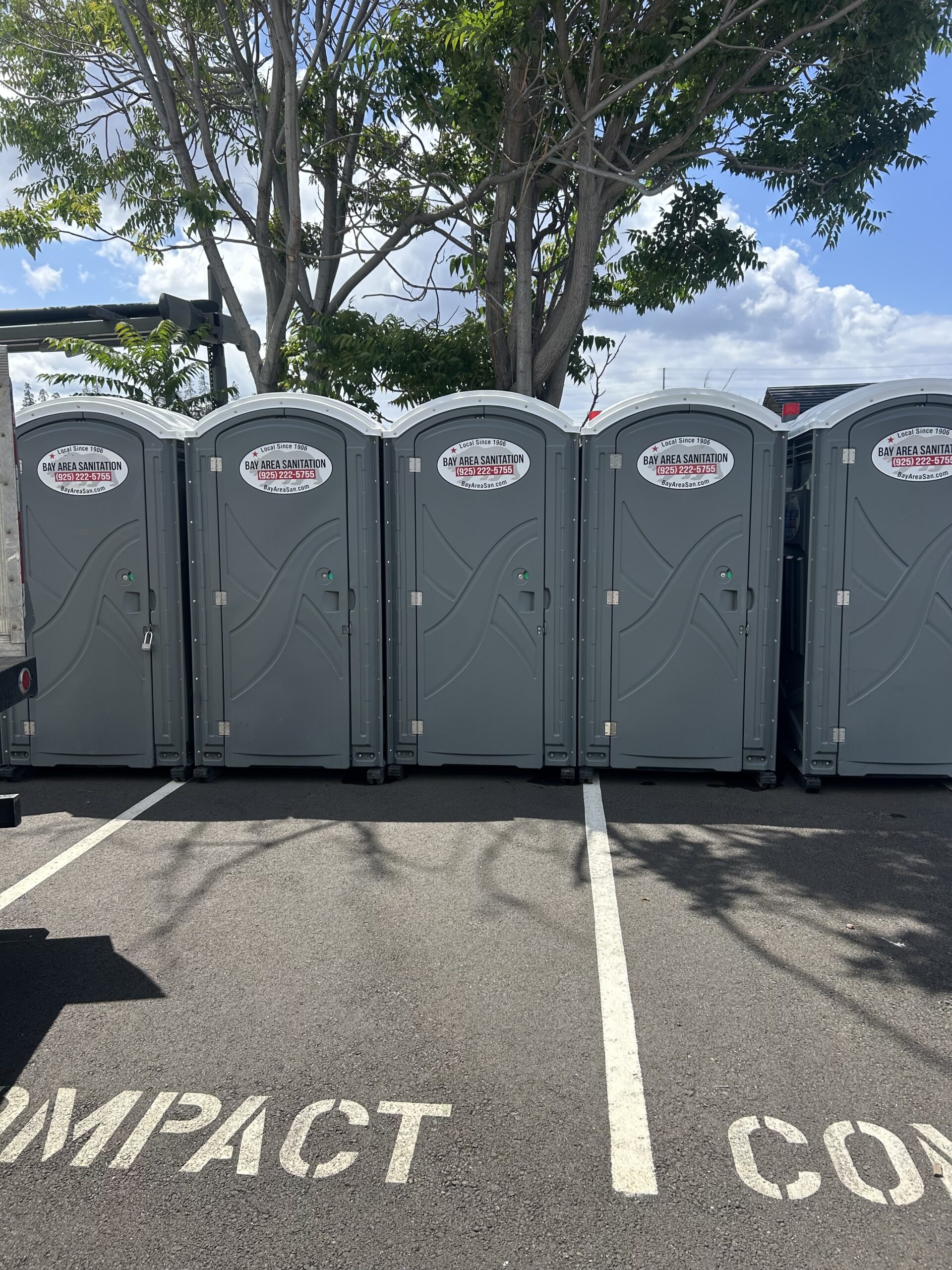 5 Deluxe Portable Restrooms for a 6-Month Commercial Remodel in Santa Clara