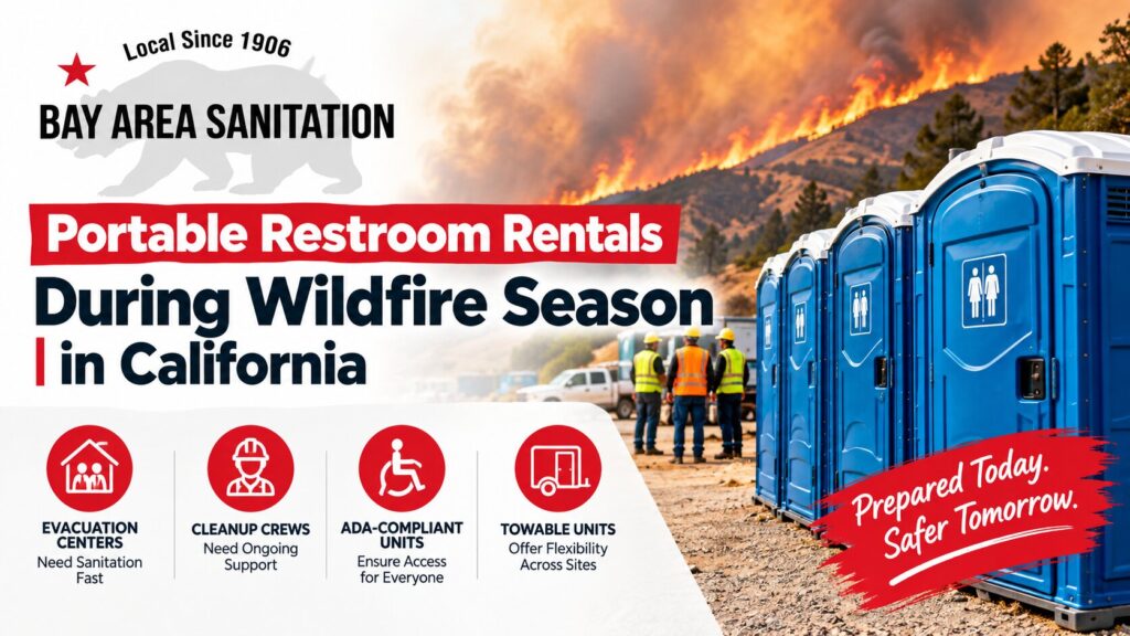 Portable Restroom Rentals During Wildfire Season in California